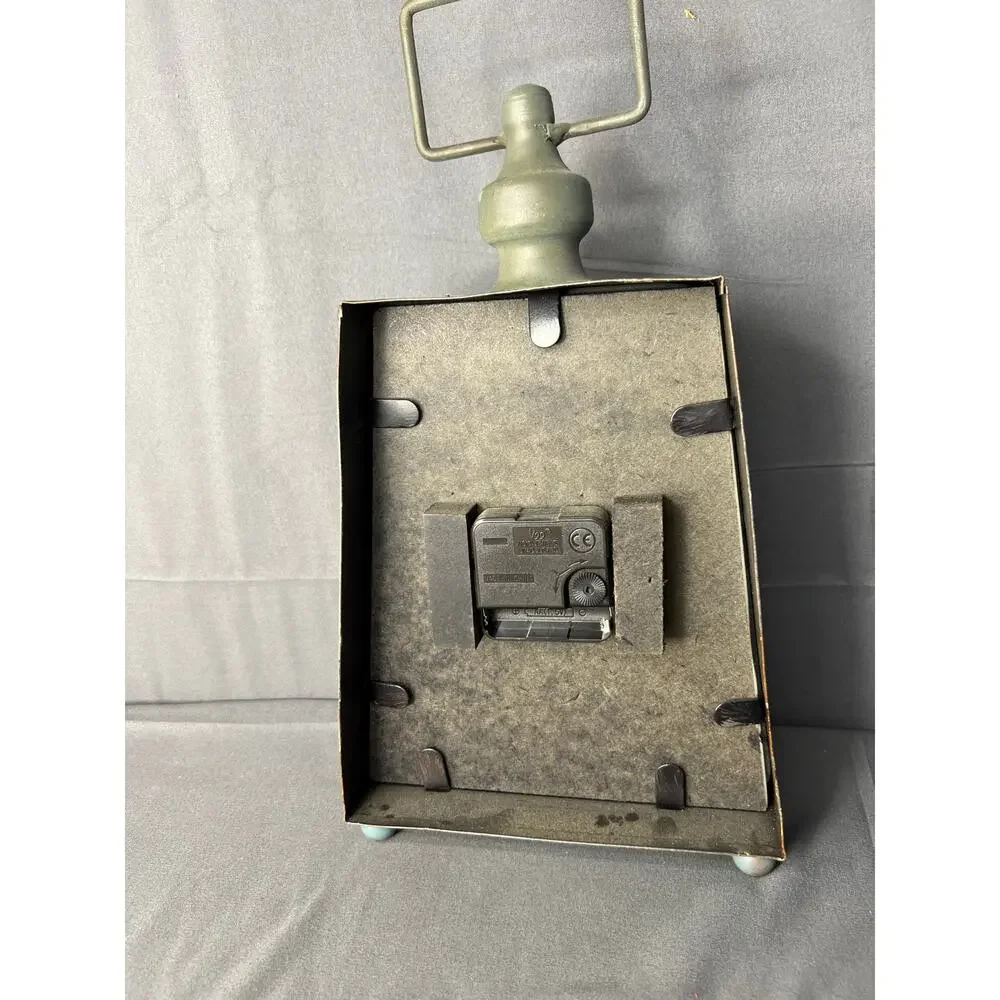 Square Distressed Clock 9